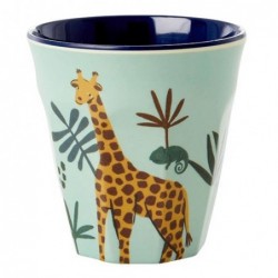 Gobelet Mélamine Enfant - Rice - Small - Jungle Animal bleu