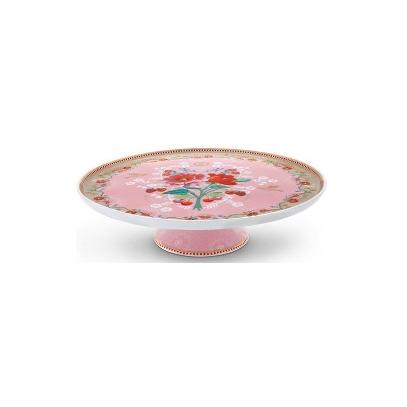 Plat à gâteau - Floral 2 rose - Pip Studio