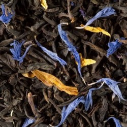 Thé noir parfumé - Dammann Frères - Jardin Bleu - 100g