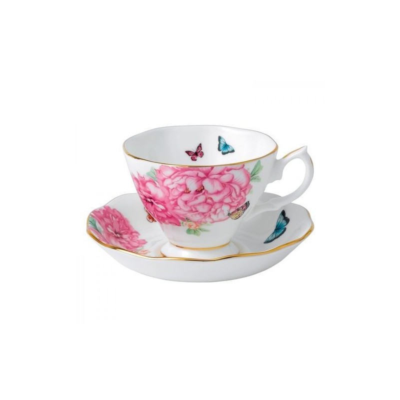 Tasse et sous tasse à thé Friendship - Miranda Kerr - Royal Albert - Blanc- 40 cl