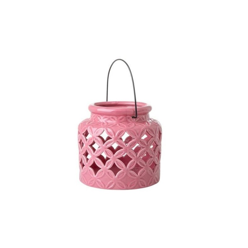 Lanterne en céramique - Rice - Medium Pink