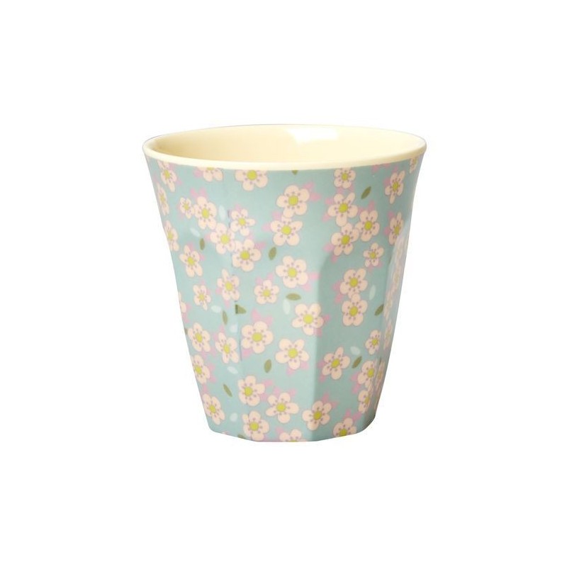 Gobelet Mélamine - Rice - Flower blue