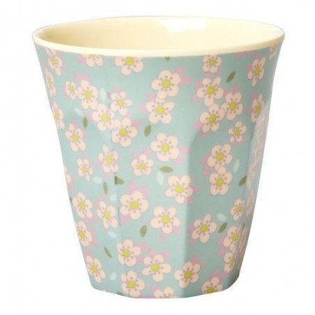 Gobelet Mélamine - Rice - Flower blue