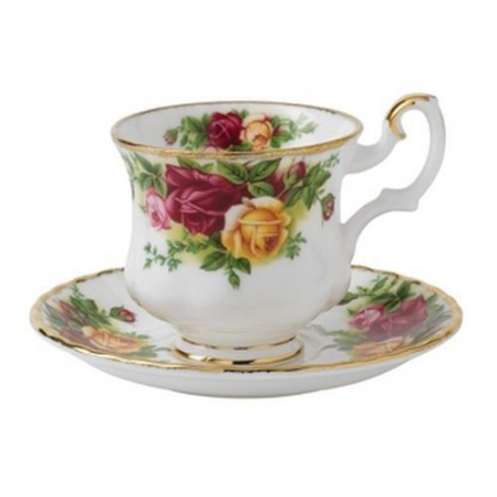 Tasses et sous tasse à café - Old Country Roses - Royal Albert - 15 cl