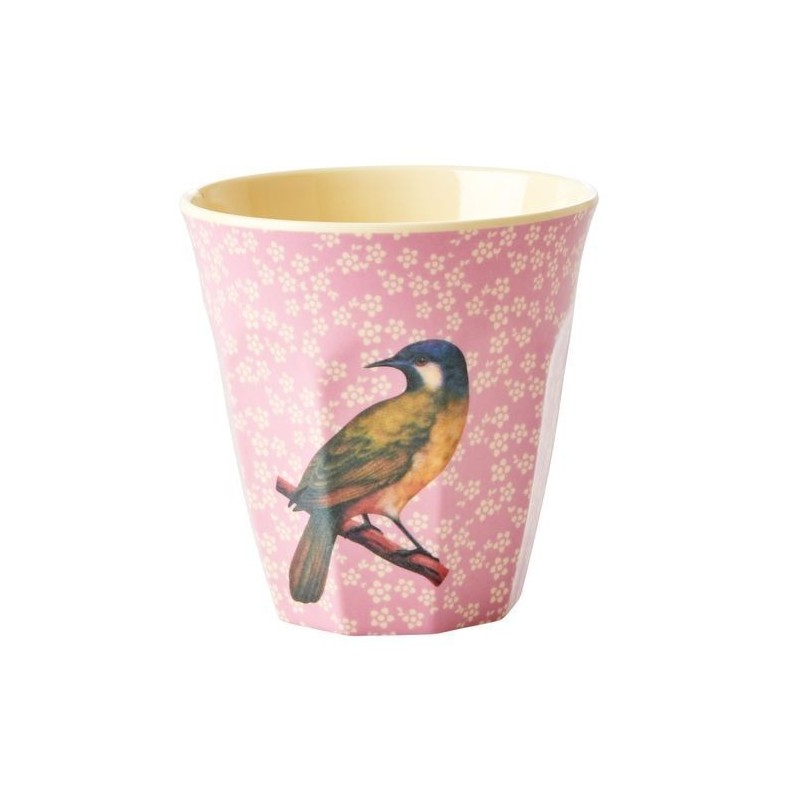 Gobelet Mélamine - Rice - Vintage Bird - Pink