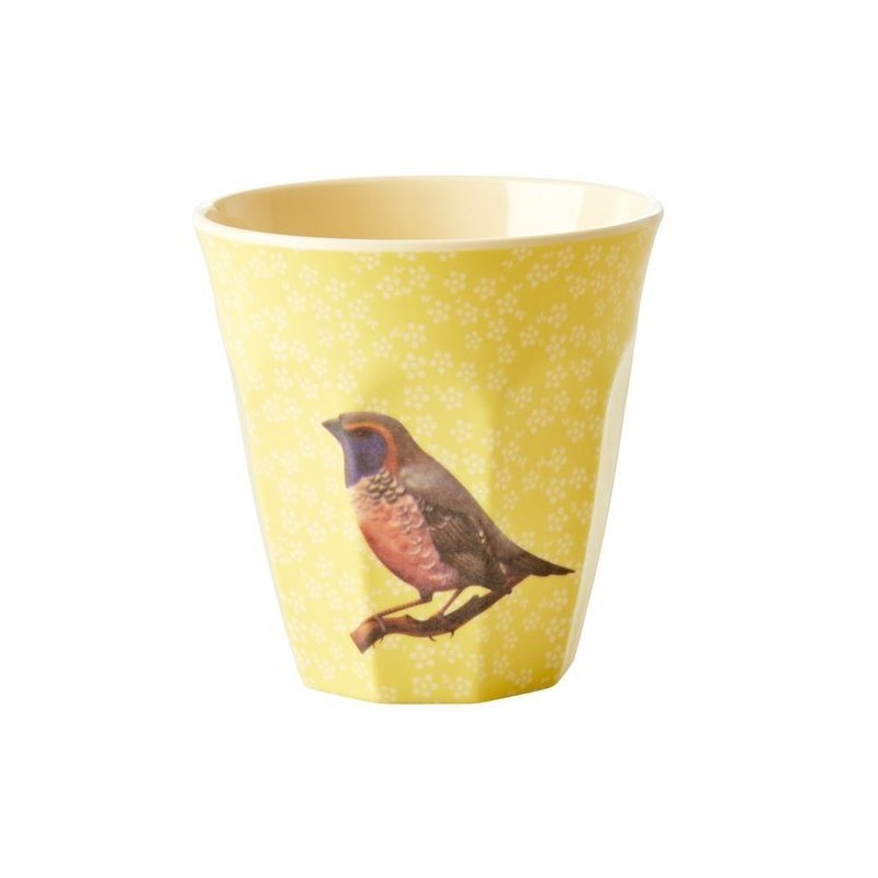 Gobelet Mélamine - Rice - Vintage Bird - Yellow