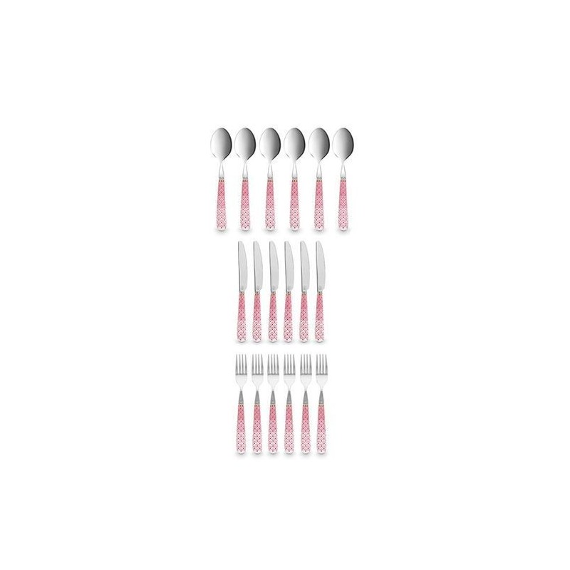 Lot de 18 couverts - Floral 2 rose - Pip Studio