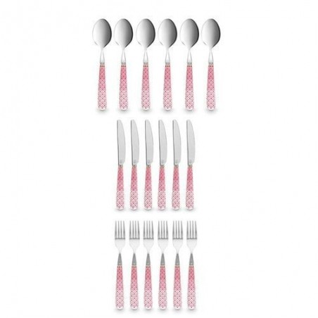 Lot de 18 couverts - Floral 2 rose - Pip Studio