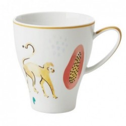 Grand mug porcelaine - Rice - Monkey
