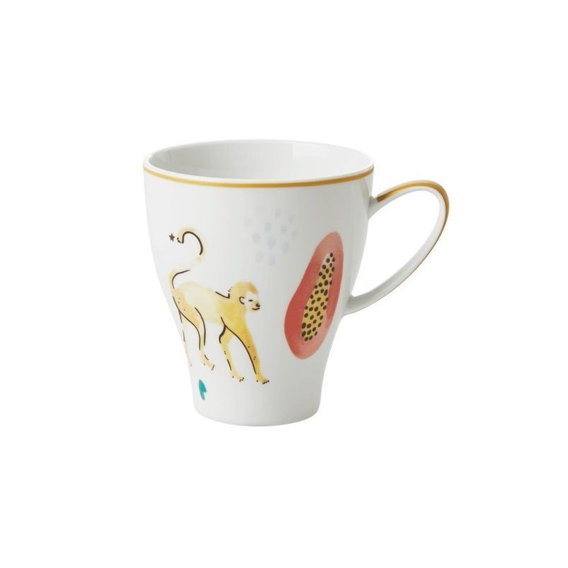 Grand mug porcelaine - Rice - Monkey