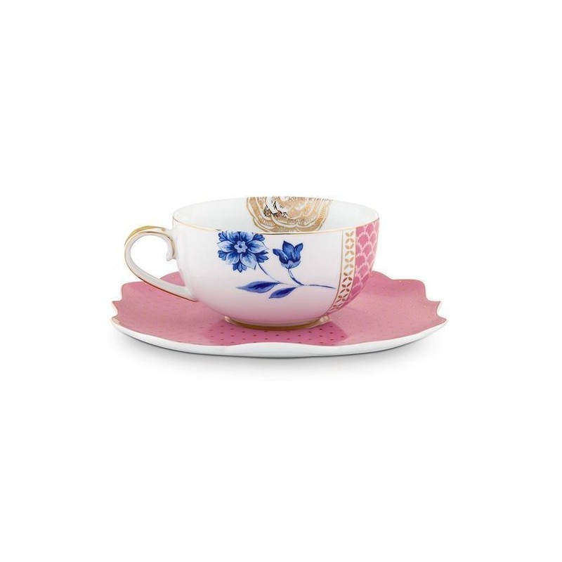 Tasse et sous tasse a thé Rose - Pip Studio - collection Royal