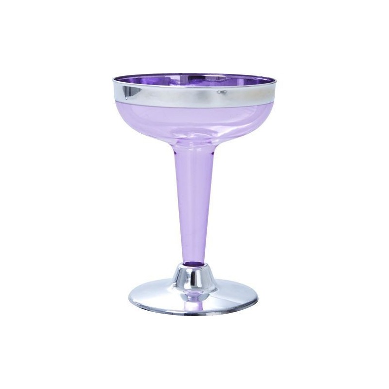 Coupe à champagne - Rice - Plastic - Lavande - Lot de 6