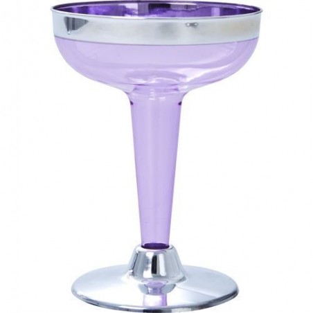 Coupe à champagne - Rice - Plastic - Lavande - Lot de 6