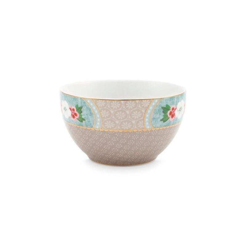 Bol Pip Studio Blushing Birds Yellow – 12 Cm – Porcelaine Oiseaux Et Fleurs – Neuf