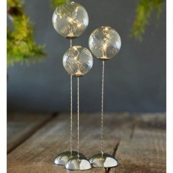 Trio de boules de verre lumineuses - Sirus - Waves