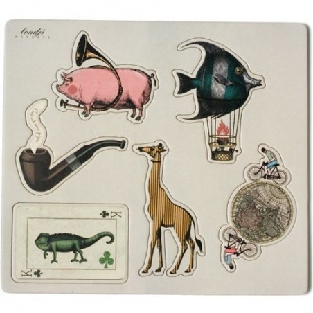 Lot de 6 aimants - Surréalistes - Londji