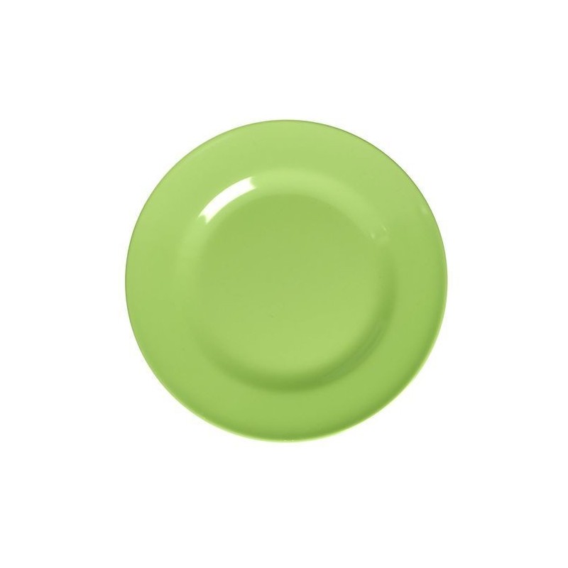 Assiette plate Mélamine - Rice - Néon green - 25 cm
