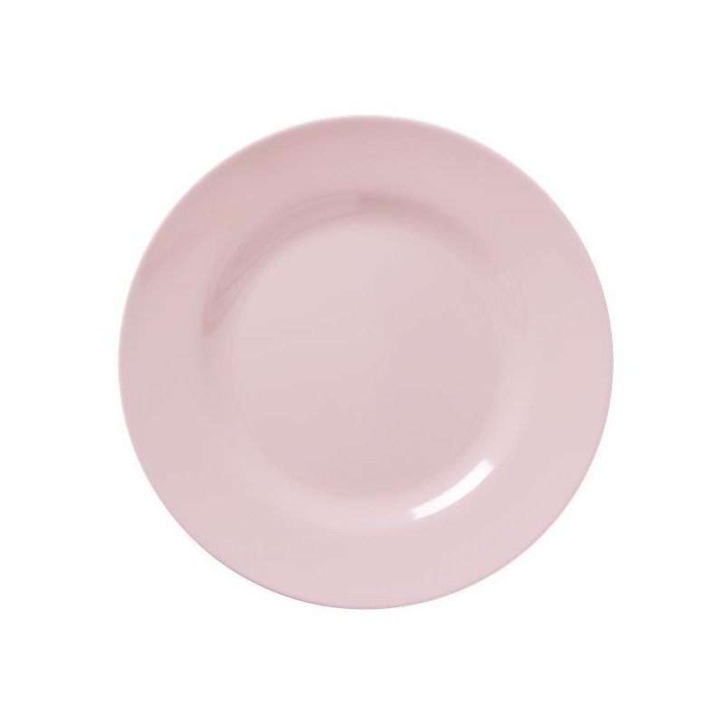 Assiette plate Mélamine - Rice - Soft Pink - 25 cm
