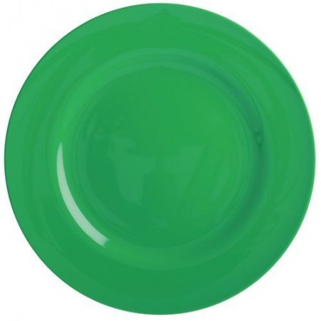Assiette plate Mélamine - Rice - Vert forêt - 25 cm