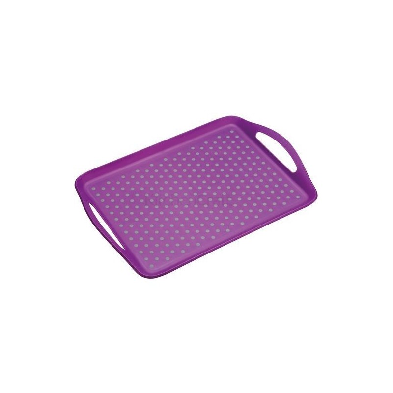 Plateau de service - antidérapant - Violet