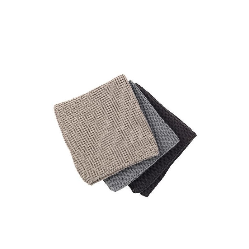 Lot de 3 serviettes de table - Broste Copenhagen - Shane