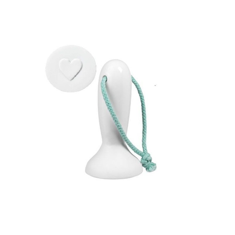 Tampon - coeur - porcelaine - Rader