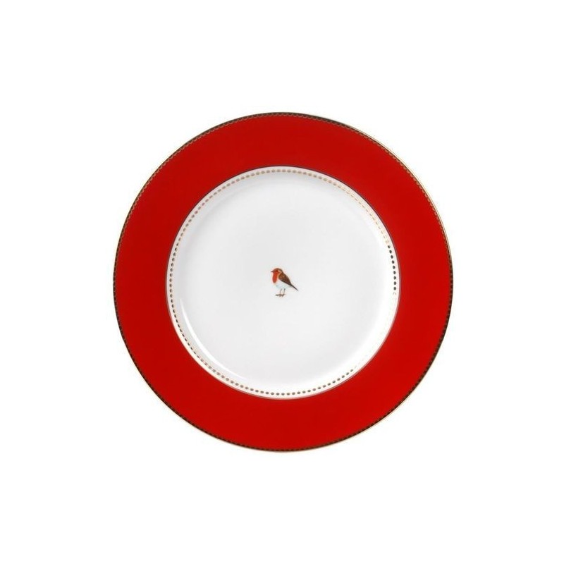 Assiette Pip Studio Love Birds - Rouge 26cm