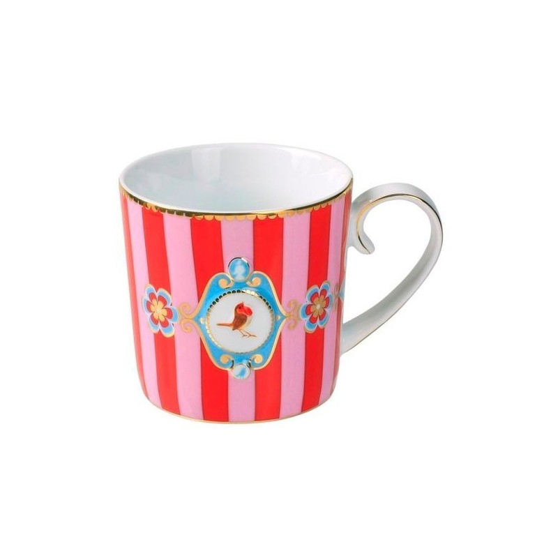 Tasse à café médaillon rouge rose love bird - Pip studio - 15cl