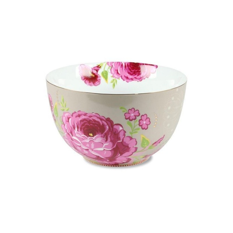 Saladier floral Pip Studio - Kaki