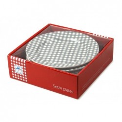 Coffret de 4 Assiettes Sarah - At home with Mariecke - 17cm Gris