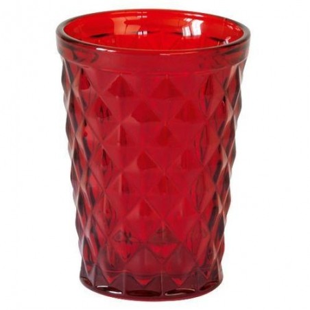 Verre Photophore - Greengate - Diamond Red