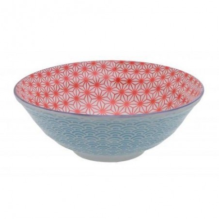 Bol à nouilles - Tokyo Design - Star Wave Red Light Blue