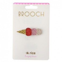 Broche - Rice - Glace à la fraise