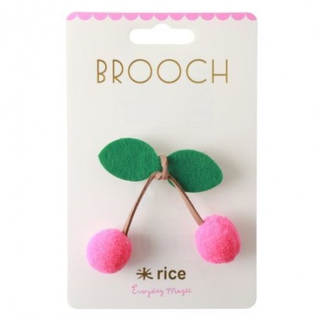 Broche - Rice - Cerise fuchsia