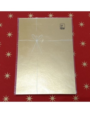 Carte de Noël - Cadeau doré - Rader