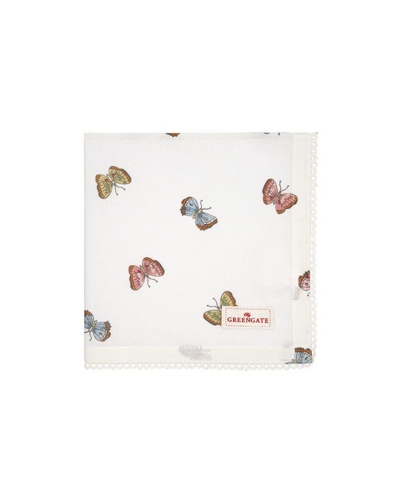 Serviette de table - Greengate - dentelle - Maisie white