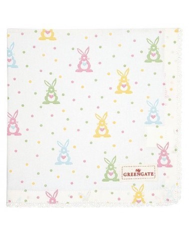 Serviette de table - Greengate - dentelle - Bonnie white