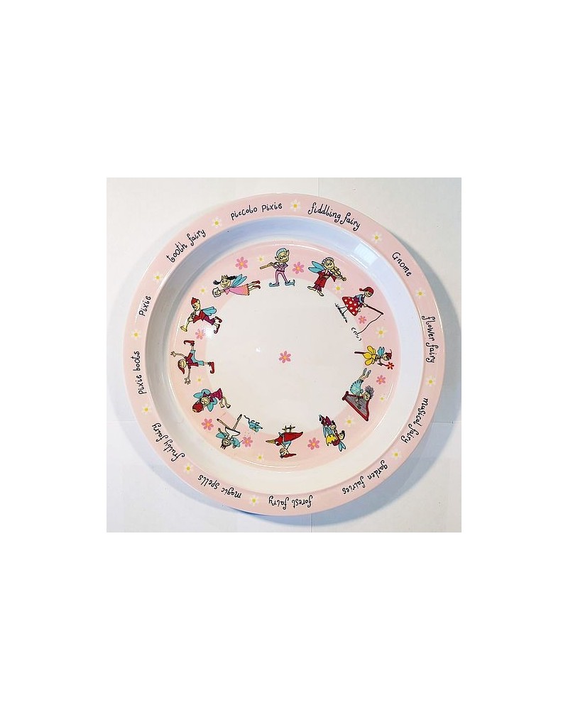 Assiette en mélamine - Lutins et fées - Tyrrell Katz