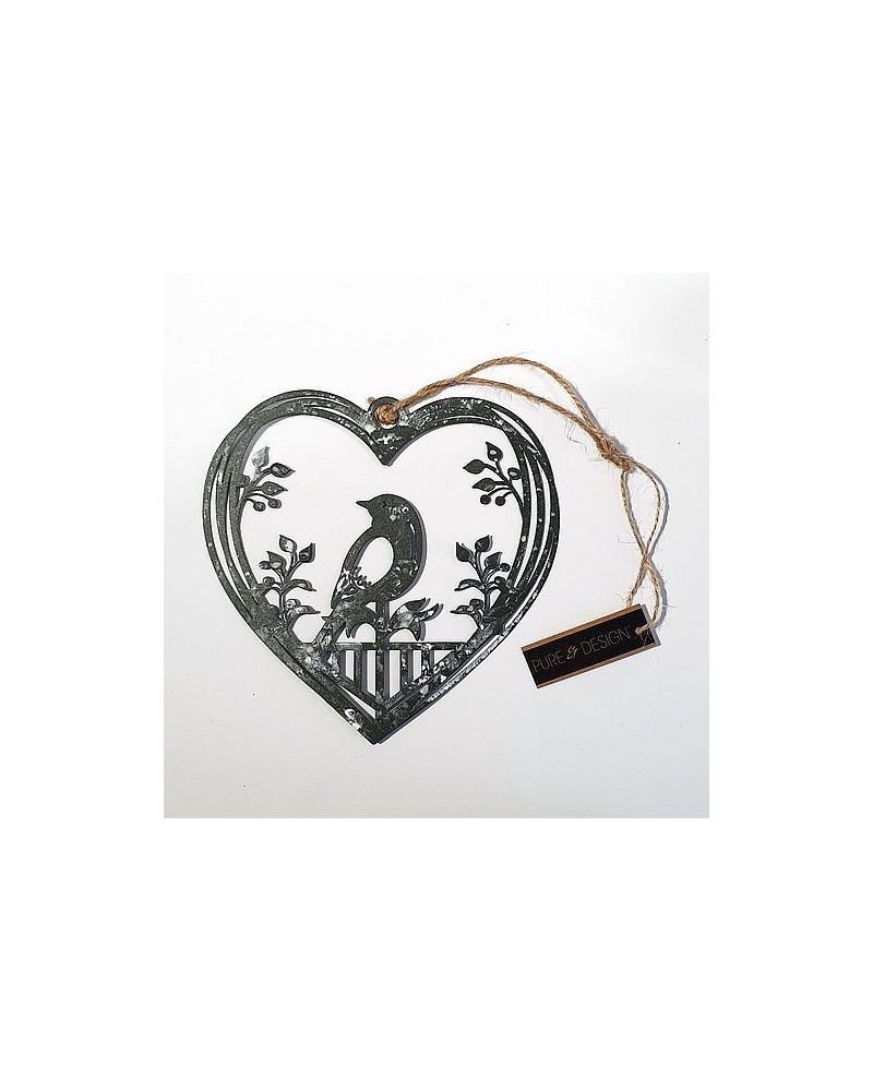 Suspension cœur Oiseau et Nature - Country Casa