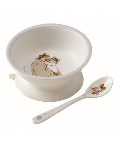 Bol ventouse et cuillère - Ernest et Célestine - Petit jour Paris