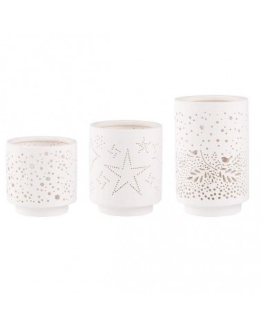 Lot de 3 photophores - L'hiver - Rader