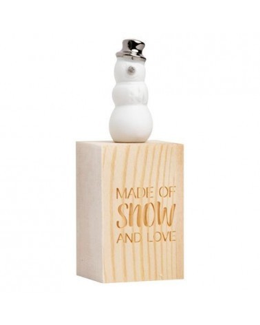 Porte-bonheur - Bonhomme de neige argenté - Rader