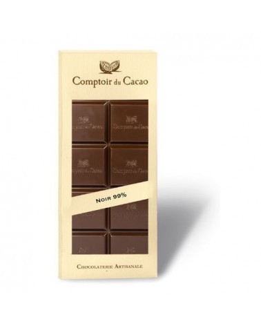 Tablette de chocolat - Comptoir du Cacao - Cacao Light noir 99 % de cacao