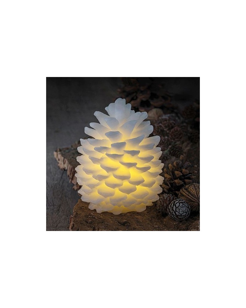 Bougie LED - Sirius - Clara Pomme de pin 14 cm