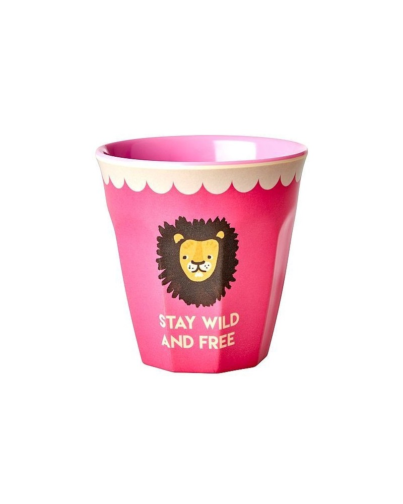 Gobelet Mélamine - Rice - Fuchsia Lion
