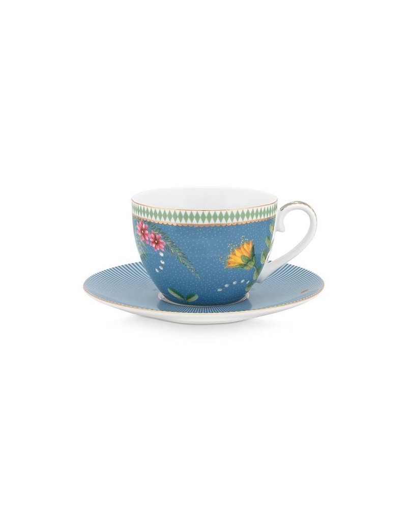 Tasse et sous-tasse à thé - La Majorelle - Bleue - Pip Studio - 25 cl