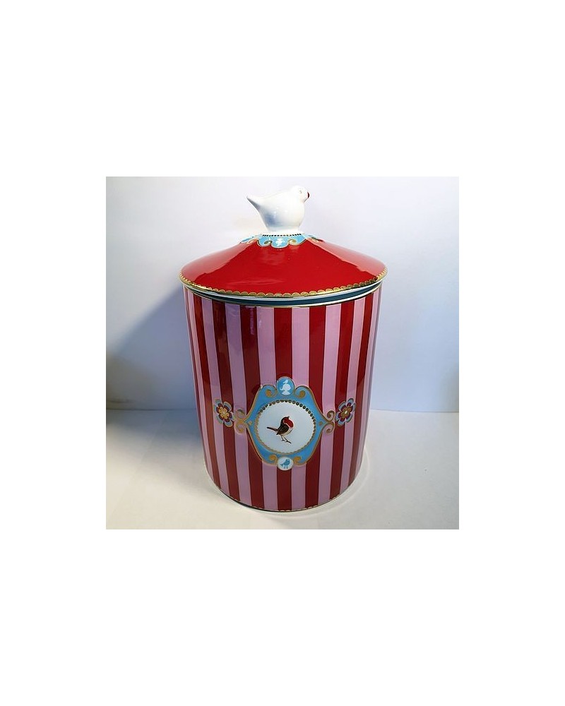 Bonbonnière Love Birds Rouge/Rose - Pip Studio - 1.3 L