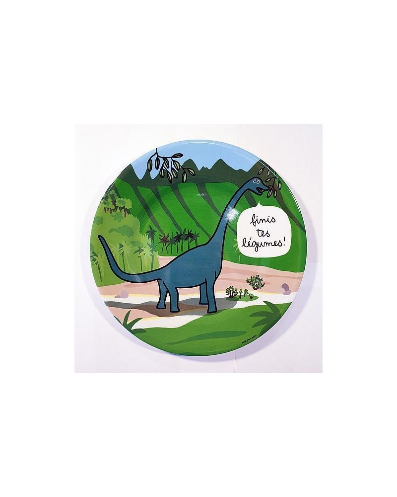 Assiette dinosaure - Petit Jour Paris - Diplodocus