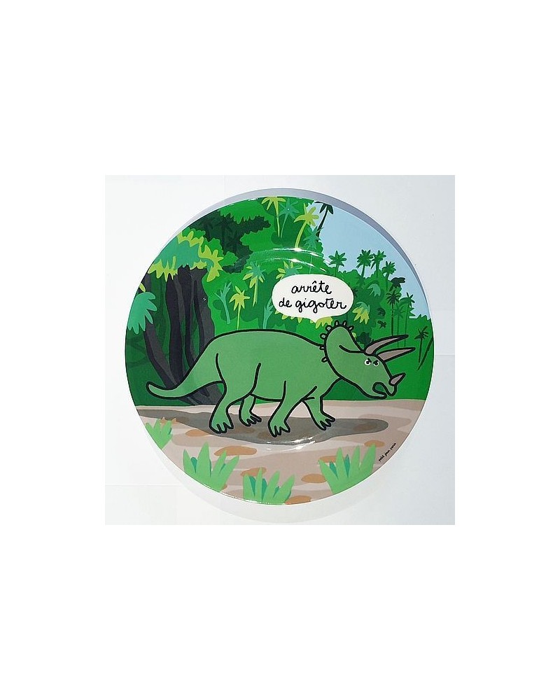 Assiette dinosaure - Petit Jour Paris - Tricératops