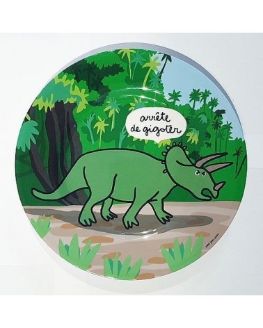Assiette dinosaure - Petit Jour Paris - Tricératops